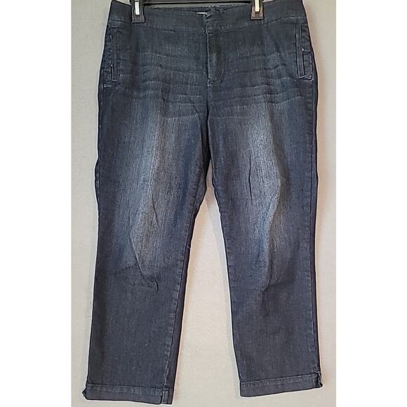 Chico’s Platinum Denim Ultimate Fit Skinny Ankle Jeans 1.5 EUC - Picture 1 of 8